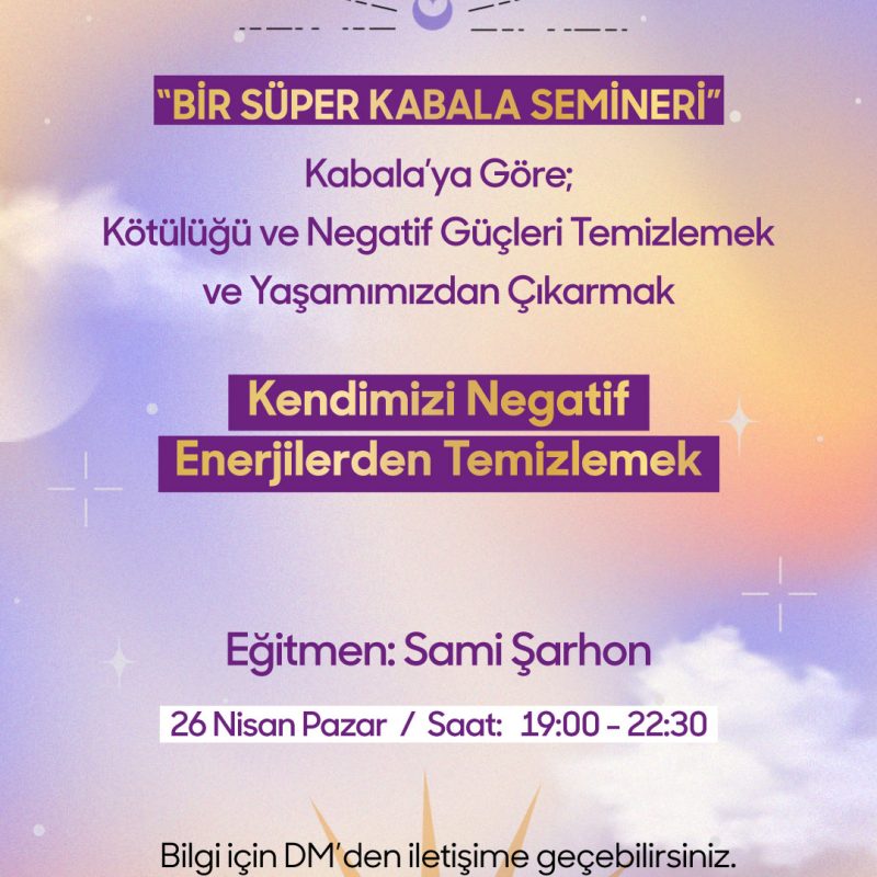 BİR SÜPER KABALA SEMİNERİ